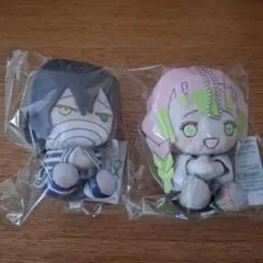 鬼滅の刃　ぽふっとぬいぐるみ　伊黒小芭内 甘露寺蜜璃