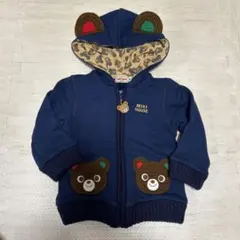 MIKI HOUSE フード付きパーカー プッチーなりきり ミキハウス
