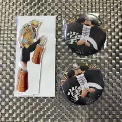 ワンピース サンジ くま アクリルスタンド セブンネット限定 輩缶バッジ