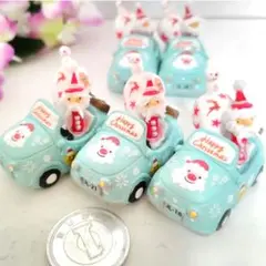 No.D185 ミニカーに乗ってプレゼントを配るサンタ♪　(再販、増販)