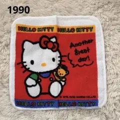 1990 レトロ ハローキティ ミニタオル タオルハンチ　90年代　当時物