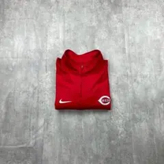 NIKE MLB レッズ ハーフジップ DRI-FIT 赤 XXL 古着 メンズ