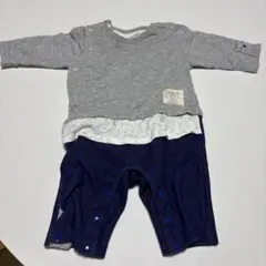 ロンパース・カバーオール 70cm グレー・ネイビー