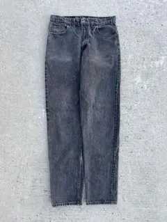 90s LEVI’S 550 black denim pants