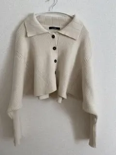 ニット カーディガン w closet アイボリー