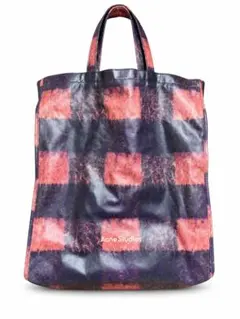 Acne Studios チェック柄 トートバッグ