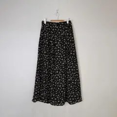 earth music&ecology 小花柄 ロングスカート マキシ丈 F