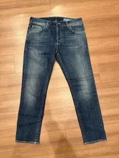 ENTRE AMIS スリムフィット デニムパンツ ダークブルーのサムネイル