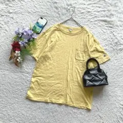 チャンピオン Tシャツ ワンポイント 半袖 L コットン100% クルーネック
