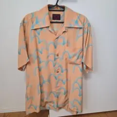EVISU アロハシャツ 半袖 オレンジ 水色のサムネイル