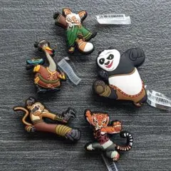 カンフーパンダ クロックスアクセサリー ジビッツ 5個セット