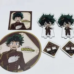 ヒロアカ　アニカフェ　アニメイトカフェ　緑谷出久　アクリルスタンド　コースター