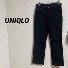 【UNIQLO ユニクロ】ボトムス 綿パン ブラック ストレッチ カジュアルのサムネイル