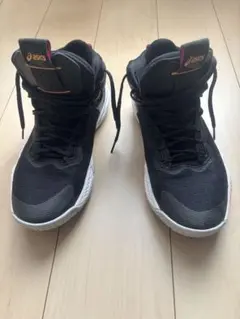 asics バスケットボールシューズ 黒/ピンク ハイカット