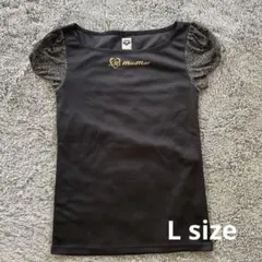 arena maoMao コラボ Tシャツ ブラック Lサイズ　浅田真央コラボのサムネイル