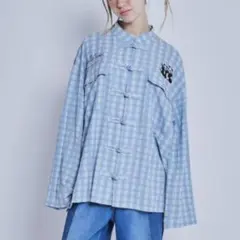 美品　キャンディストリッパー　チャイナ　長袖　 ジャケット パンダ シャツのサムネイル