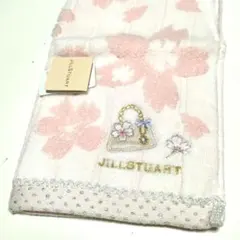 JILLSTUART タオルハンカチ　桜　ピンク　バッグ　刺繍