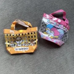 サンリオ　プールバッグ風ミニポーチ　キキララ　コロコロクリリン