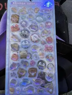ボンボンドロップシール　オリジナル　海の生き物　水族館