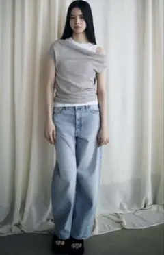 ZARA ダブルレイヤー風アシンメトリーTシャツ - メルカリ