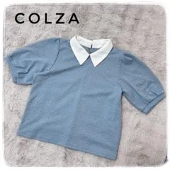 Ｌコルザ　COLZA レディース　トップス　カットソー　半袖　シャツ　水色総柄のサムネイル