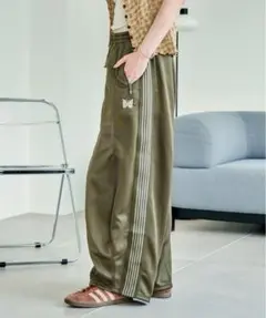 needles 23aw 直営店 ヒザデルトラックパンツ チェック H.D L - メルカリ