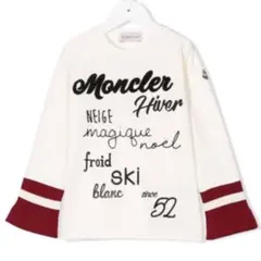 新品 モンクレール Moncler ロングTシャツ ロゴ カットソーのサムネイル