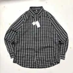新品タグ付き old uniqlo フランネル チェックシャツ L y2k