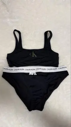CALVIN KLEIN ブラック 水着ブラS・ショーツMセット