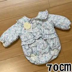 バースデイ tete a tete 花柄ロンパース　70㎝ 新品