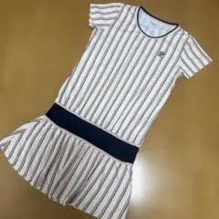 フィラ FILA テニスウエア ワンピース きなり×紺×ピンク Lのサムネイル