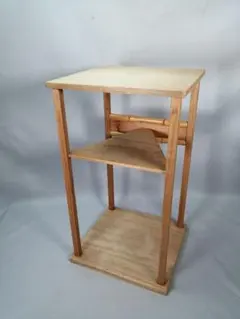 【茶道具】一啜斎好　烏帽子棚　茶道棚　茶棚　棚520 茶道具】一啜斎好 烏帽子棚 茶道棚 茶棚 棚520