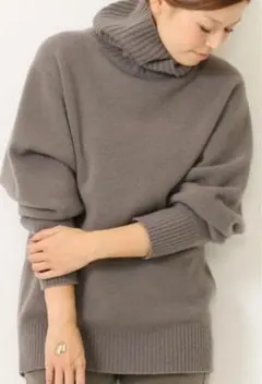 Deuxième Classe ミドルゲージタートルニット