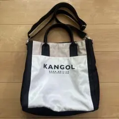 KANGOL トートバッグ ホワイト/ブラックのサムネイル