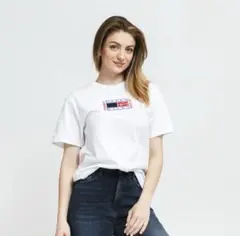 TOMMY JEANS ホワイト Tシャツ XSサイズ 刺繍ロゴ