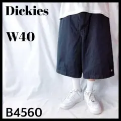 ディッキーズ チノ ハーフパンツ バギーショーツ 大きいサイズ W40 膝丈 黒