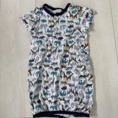 petit main 動物柄ロンパース M