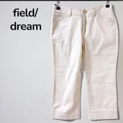 【フィールドドリーム】テーパードパンツ　クロップドパンツ　レディース　ベージュのサムネイル