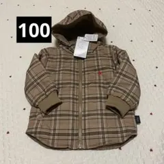 新品未使用タグ付き POLO チェック柄アウター 100 ポロ アウター