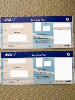 キッザニア福岡 ANA ボーディングパス 2枚セットのサムネイル