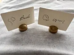 結婚式テーブルカードスタンドゴールド 12個セット