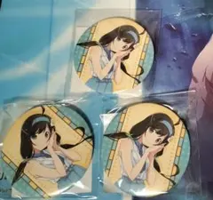 くじ引き堂　物語シリーズ　缶バッチ　阿良々木月火　3個セット