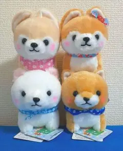 まるたま　豆しば三兄弟 2　ST　ぬいぐるみ　全4種