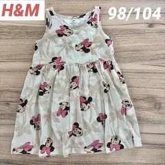 【みきてぃー様専用⭐︎】H&M ミニーマウス ヤシの木 ワンピース 98/104