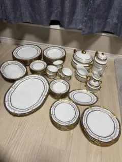 【廃盤美品】ノリタケ マジェスティブルー 大皿 プレート カップ ソーサー 食器