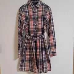 Polo Ralph Lauren チェック ピンク ワンピース 10(140)
