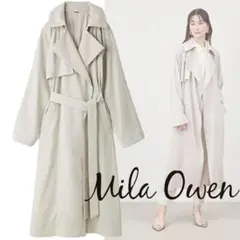 Mila Owen(ミラオーウェン)落ち感トレンチコート