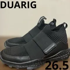 DUARIG ブラック スニーカー　26.5