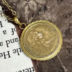 ヴィンテージ コイン ネックレス 1979年 エリザベス2世 ゴールド イギリス