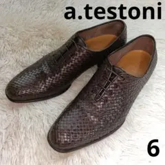 a.testoniテストーニ　イントレチャート　濃茶　ホールカット　6のサムネイル